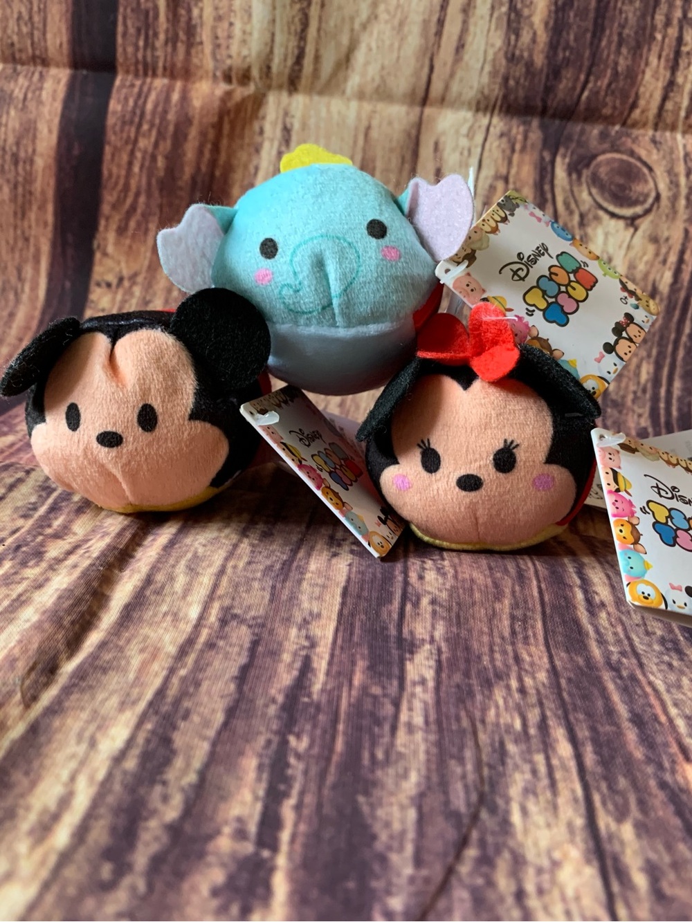 New Disney Mini Tsum Tsum Lot of 3 Stuffed Toys 3”